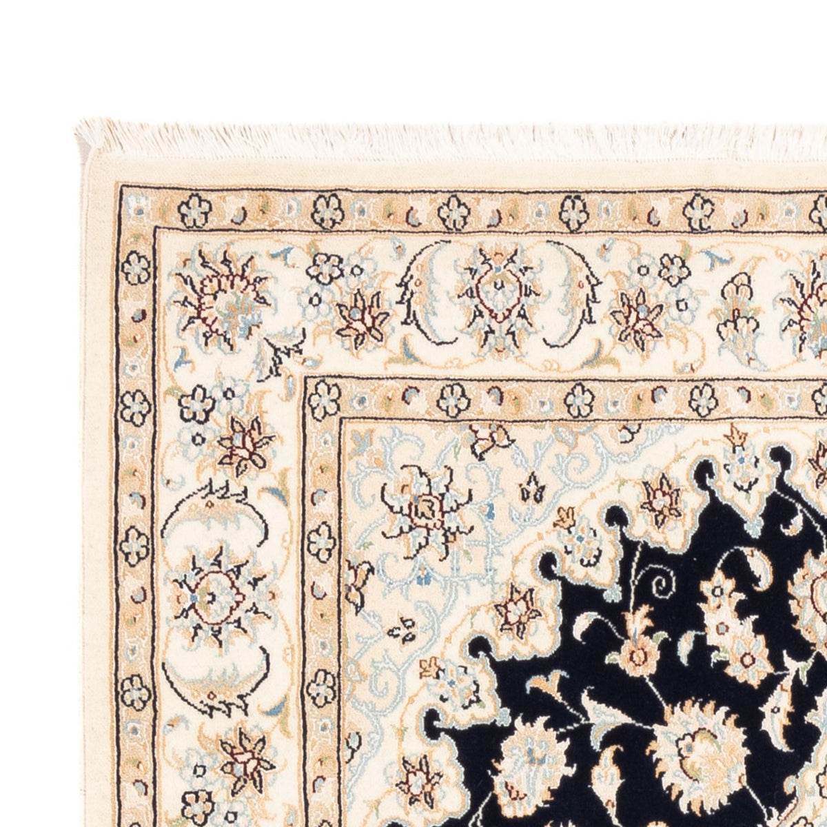 Alfombra Persa - Nain - Prima - 183 x 119 cm - azul oscuro