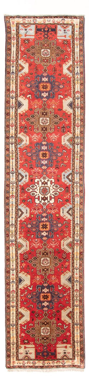 Alfombra de pasillo Alfombra persa - Nómada - 395 x 87 cm - rojo