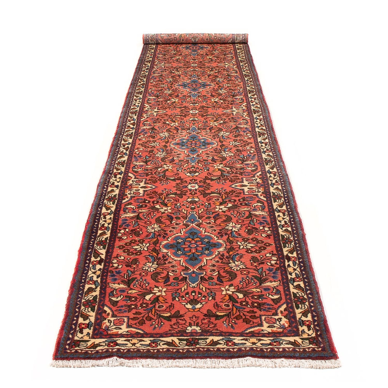 Alfombra de pasillo Alfombra persa - Nómada - 385 x 77 cm - rojo