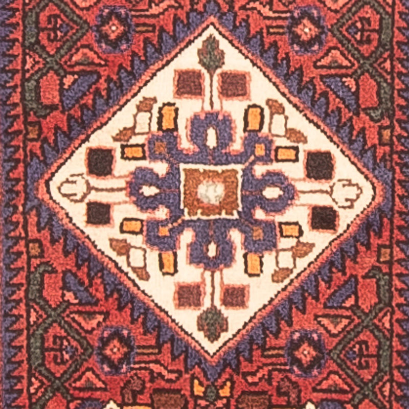 Alfombra de pasillo Alfombra persa - Nómada - 382 x 75 cm - rojo