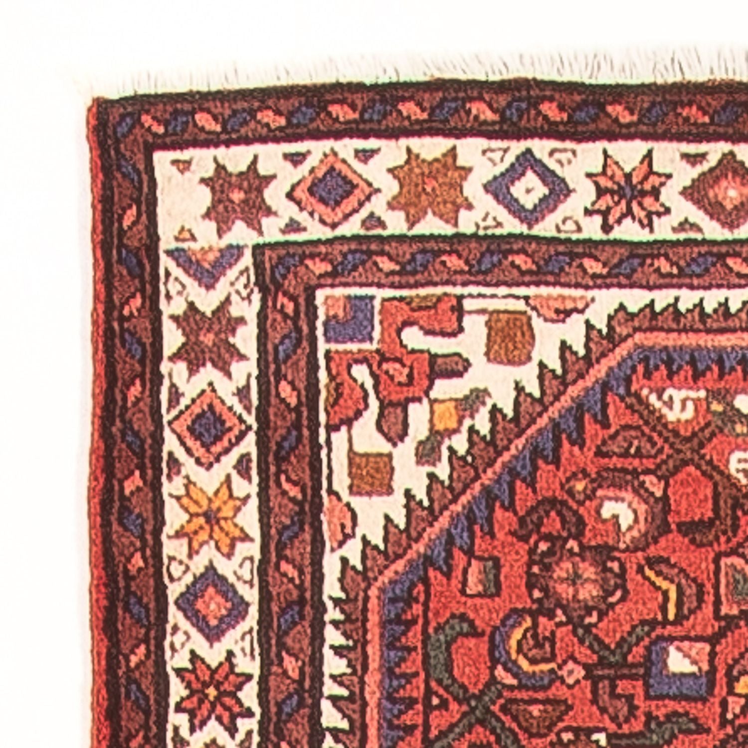 Alfombra de pasillo Alfombra persa - Nómada - 382 x 75 cm - rojo