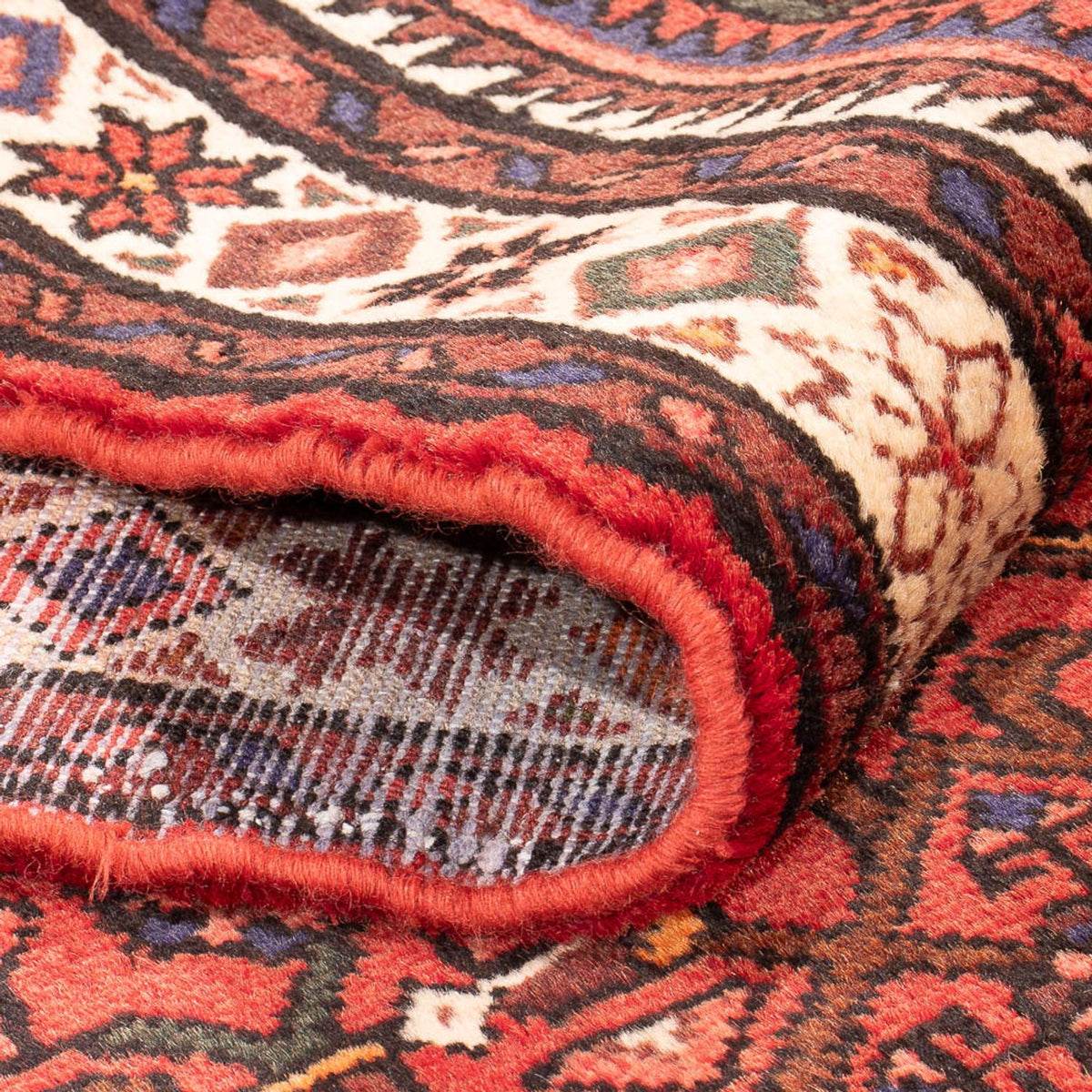 Alfombra de pasillo Alfombra persa - Nómada - 382 x 75 cm - rojo