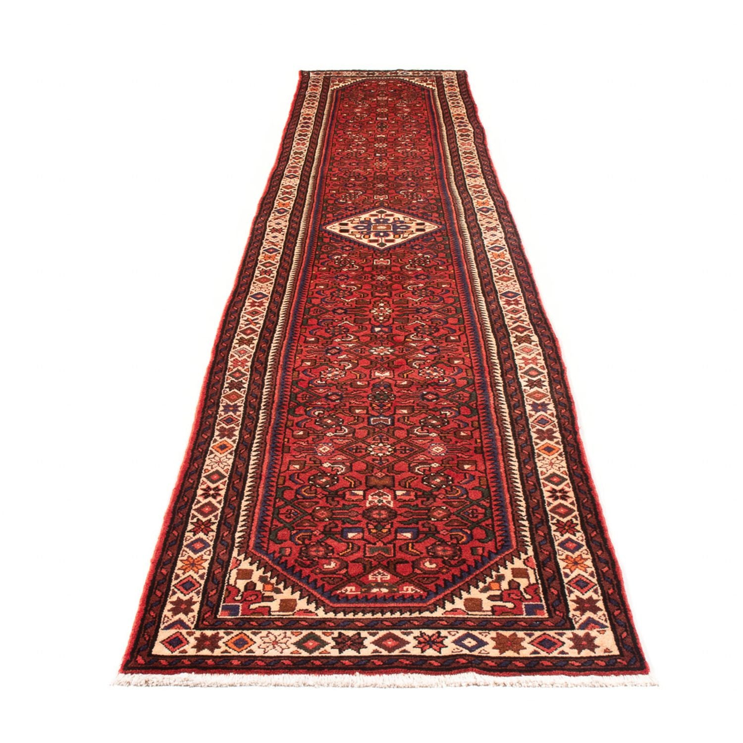 Alfombra de pasillo Alfombra persa - Nómada - 382 x 75 cm - rojo