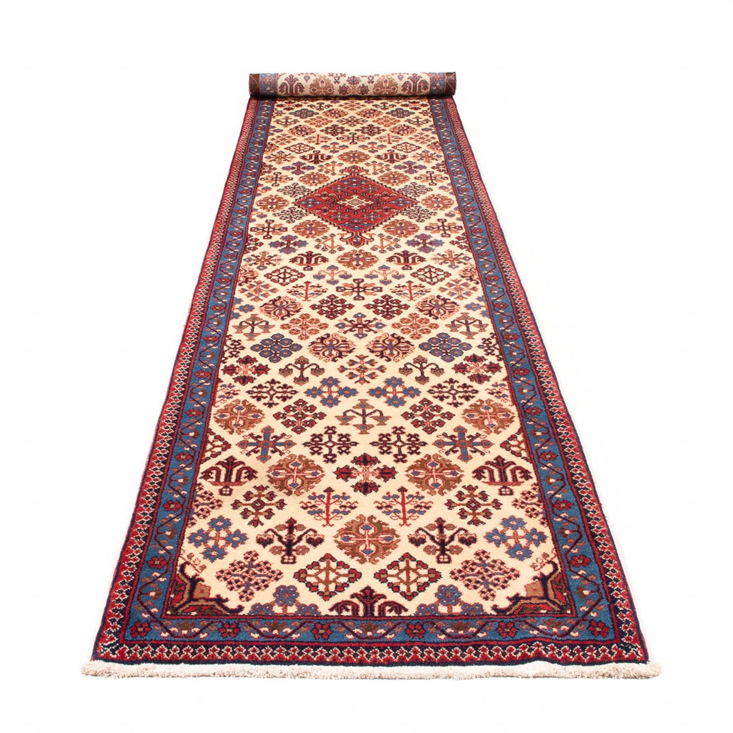 Alfombra de pasillo Alfombra persa - Nómada - 440 x 95 cm - crema