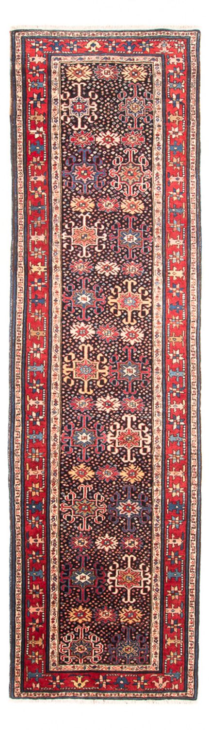 Alfombra de pasillo Alfombra persa - Nómada - 382 x 107 cm - azul oscuro