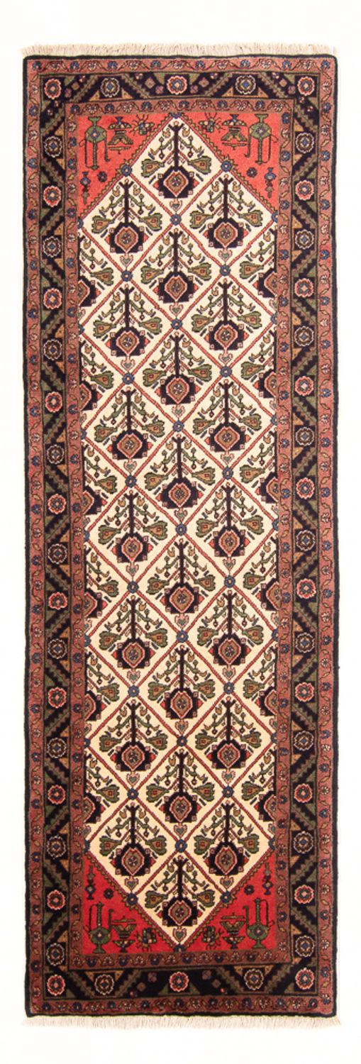Alfombra de pasillo Alfombra persa - Nómada - 283 x 94 cm - crema