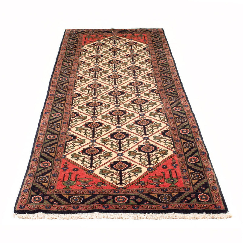 Alfombra de pasillo Alfombra persa - Nómada - 283 x 94 cm - crema