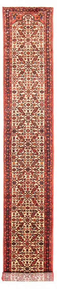 Alfombra de pasillo Alfombra Kelim - Oriental - 408 x 70 cm - beige