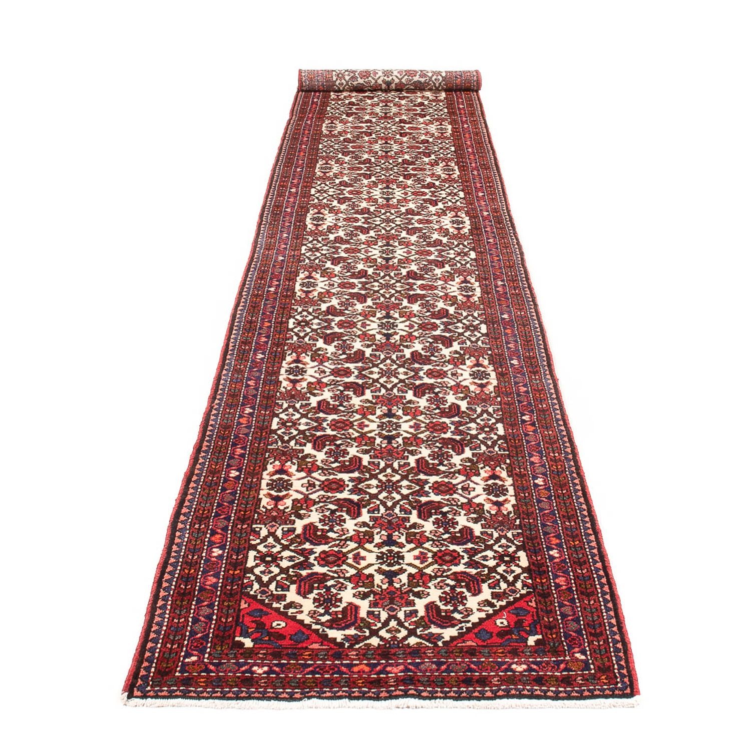 Alfombra de pasillo Alfombra Kelim - Oriental - 415 x 80 cm - beige