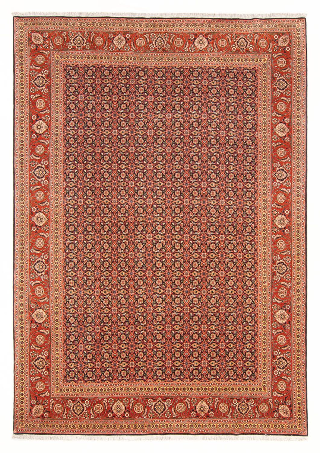 Alfombra Persa - Tabriz - Real - 288 x 196 cm - azul oscuro