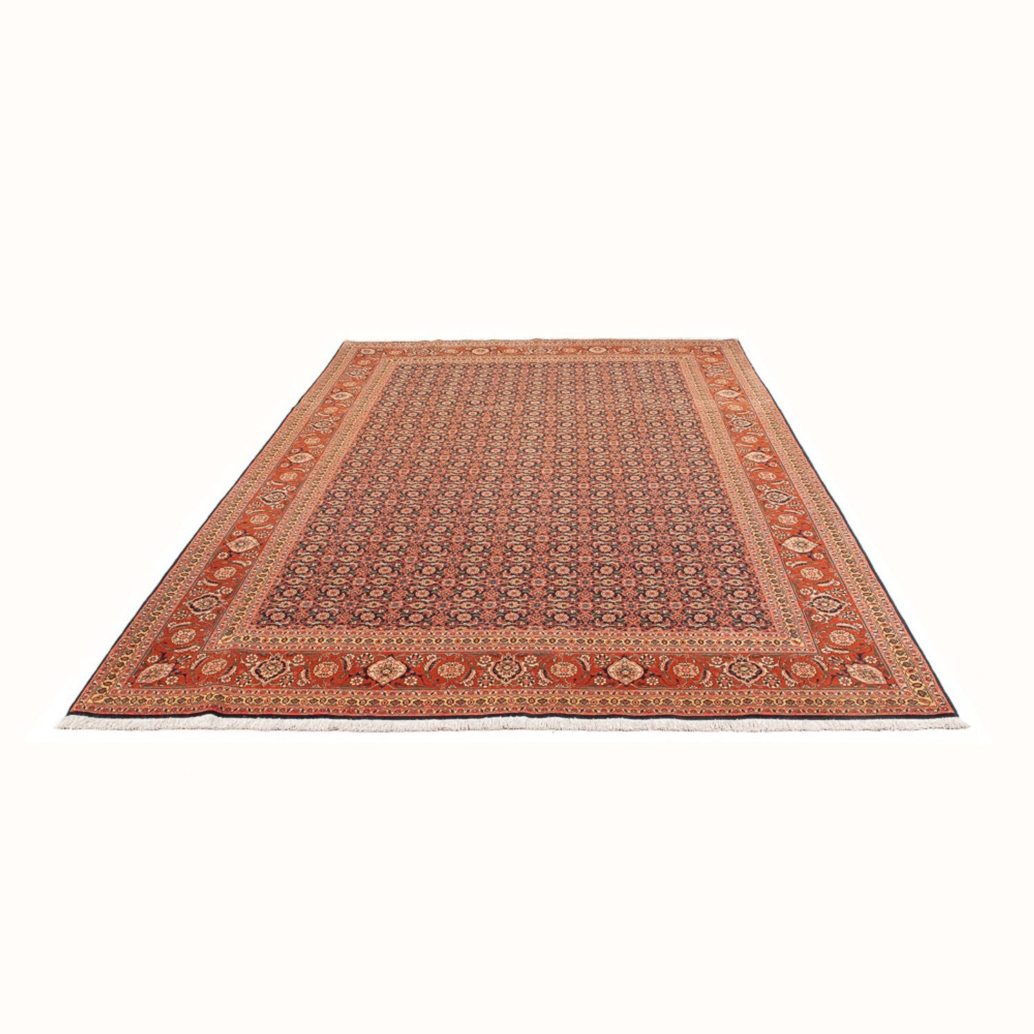 Alfombra Persa - Tabriz - Real - 288 x 196 cm - azul oscuro