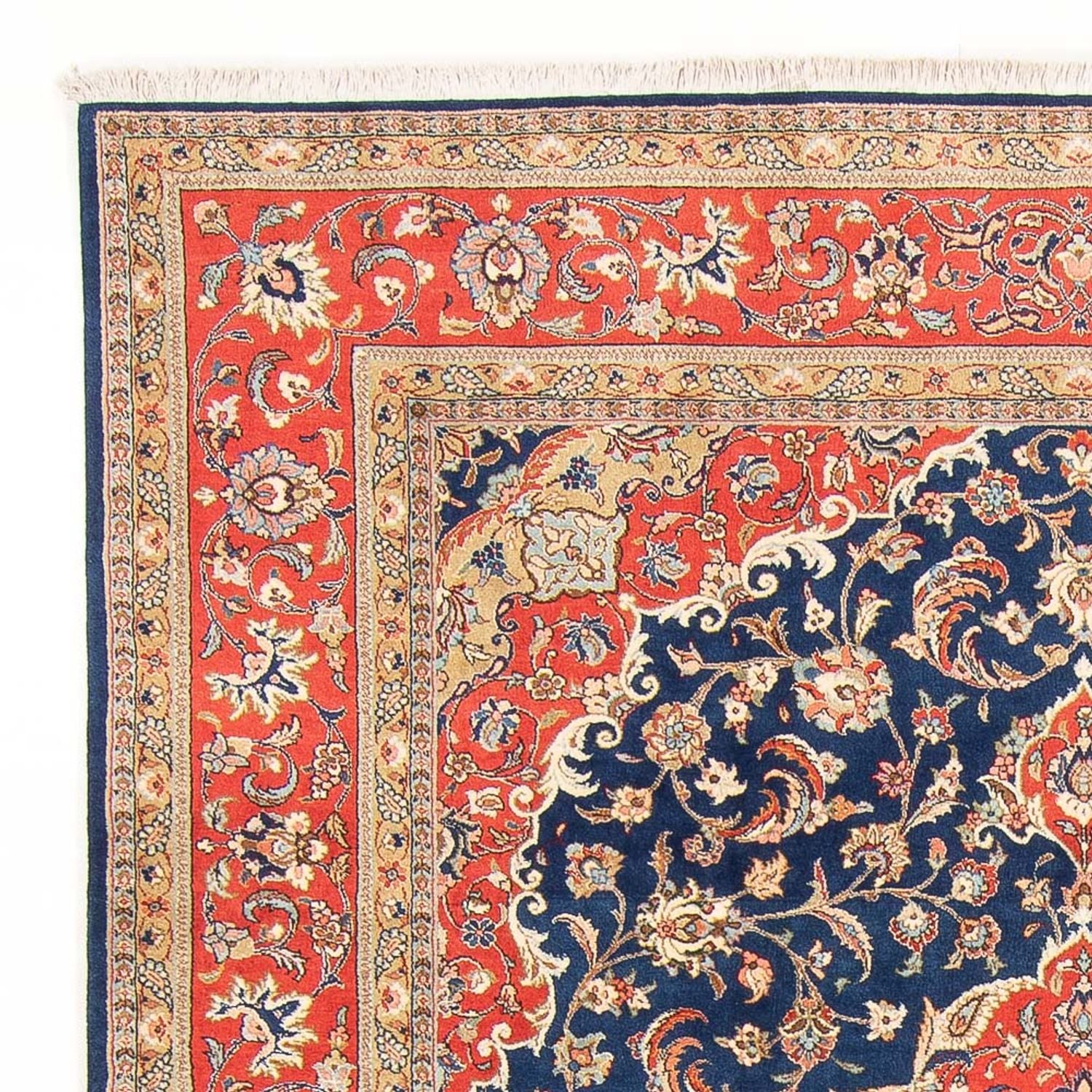 Alfombra persa - Clásica - 275 x 200 cm - azul oscuro