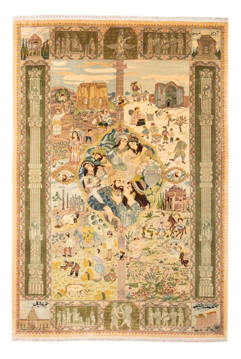 Alfombra Persa - Tabriz - Real - 263 x 175 cm - multicolor