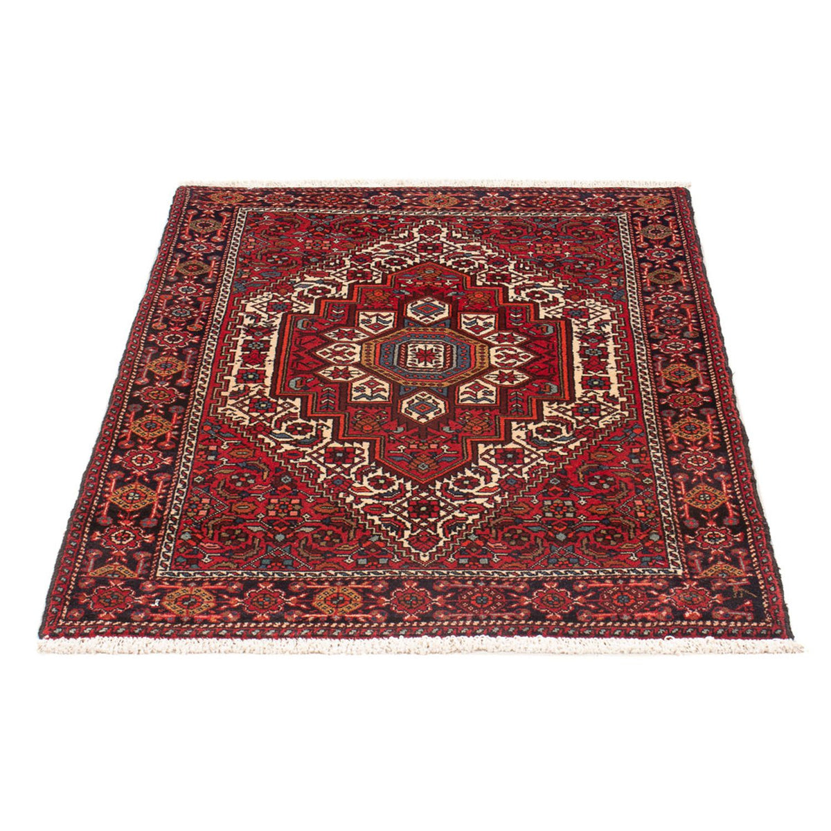 Alfombra persa - Nómada - 111 x 68 cm - rojo claro