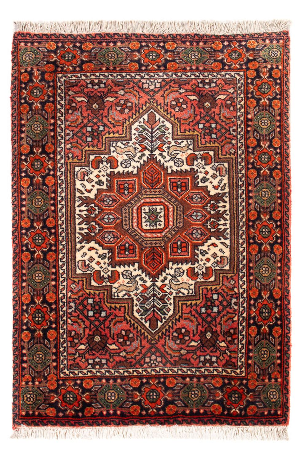 Alfombra persa - Nómada - 80 x 45 cm - crema