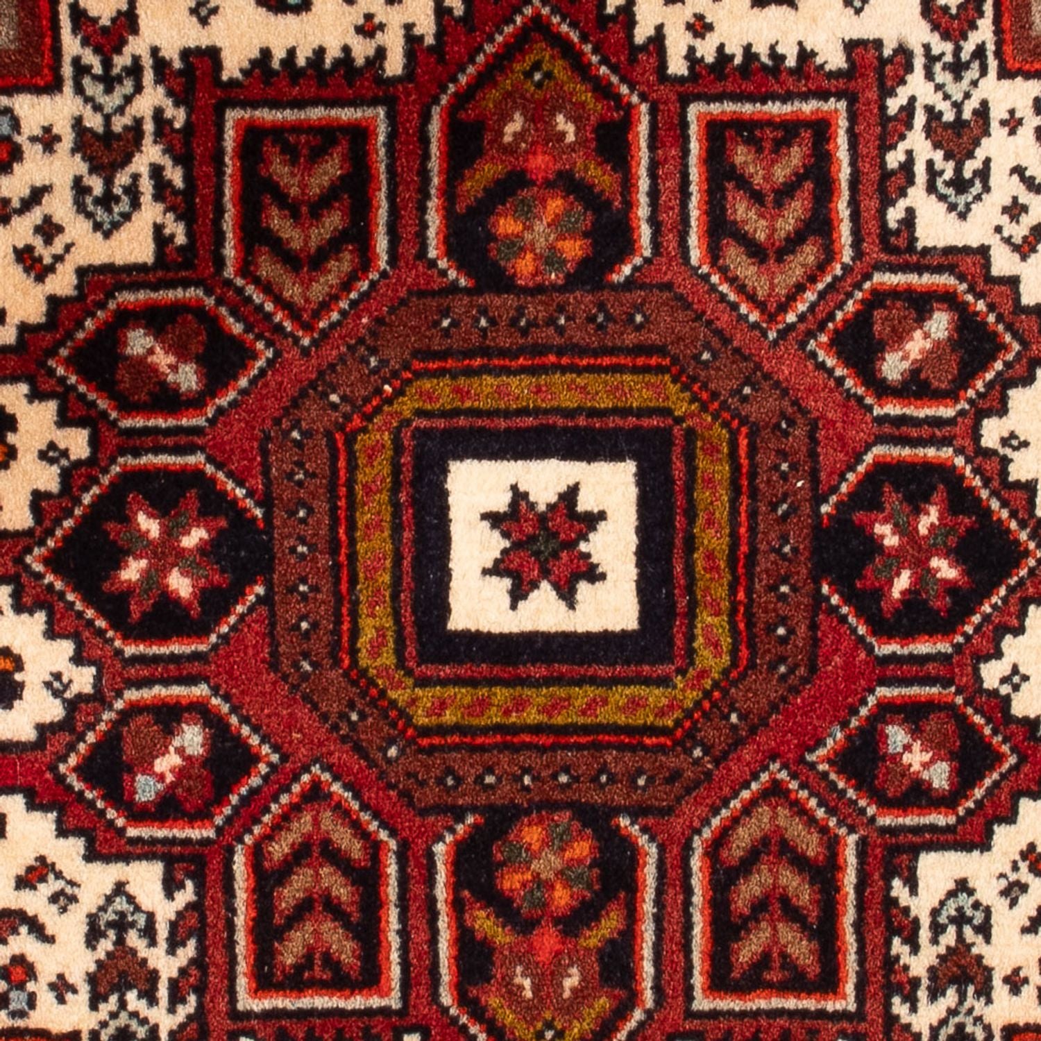Alfombra persa - Nómada - 86 x 55 cm - crema