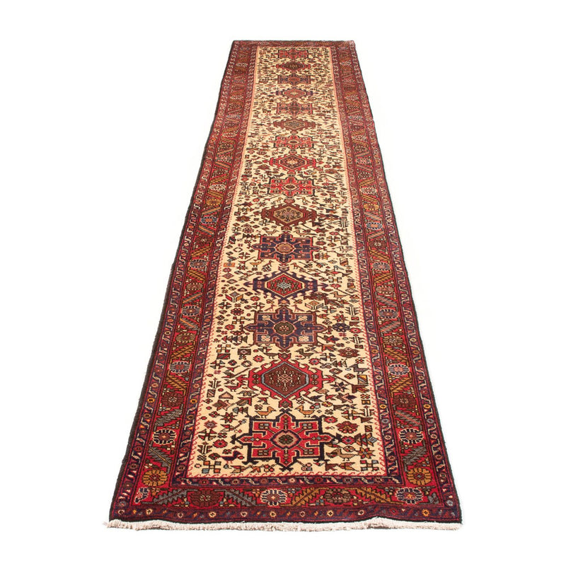 Alfombra de pasillo Alfombra persa - Nómada - 388 x 77 cm - beige