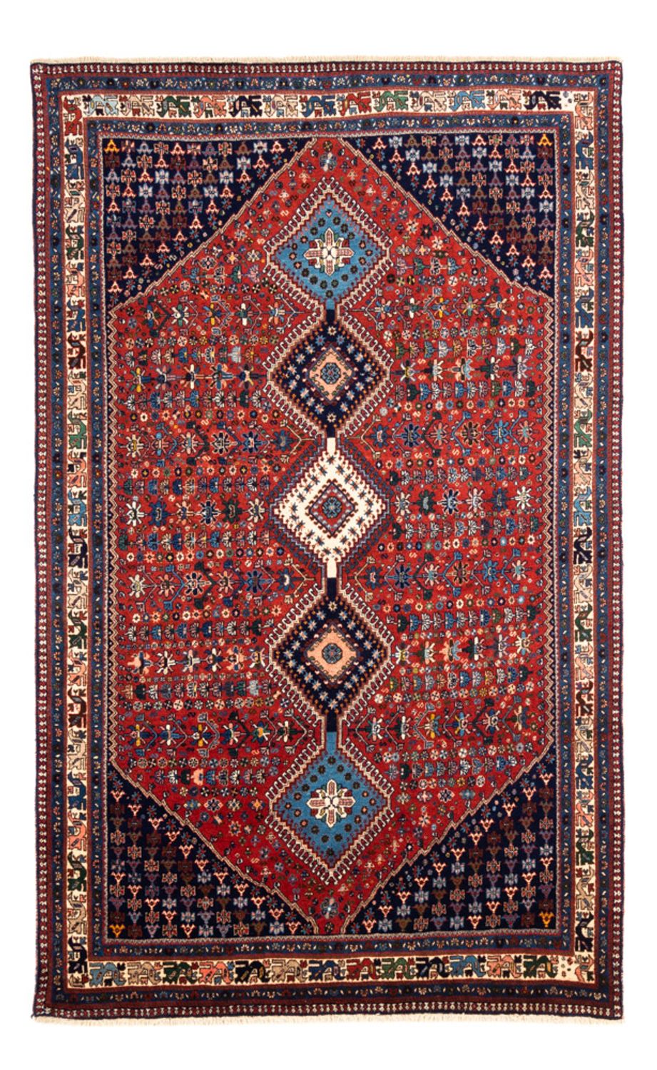 Alfombra persa - Nómada - 250 x 152 cm - rojo