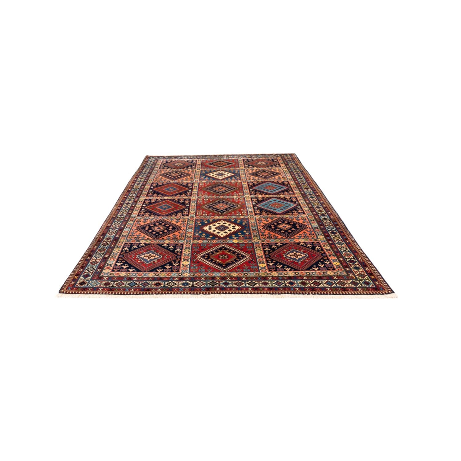 Alfombra persa - Nómada - 305 x 202 cm - rojo burdeos