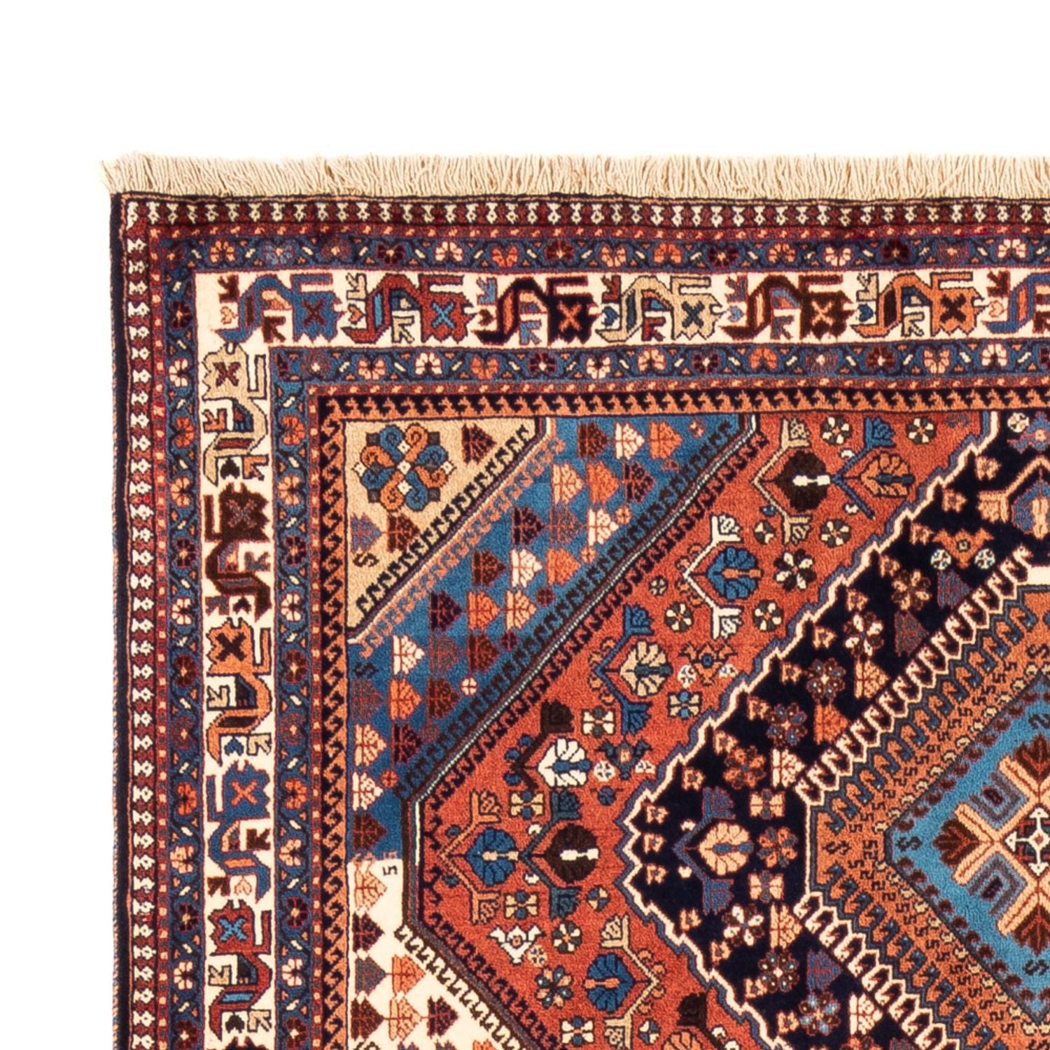 Alfombra persa - Nómada - 258 x 160 cm - rojo