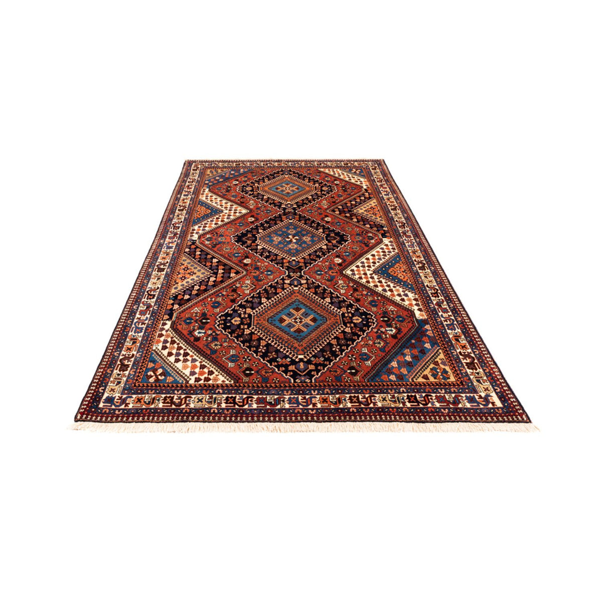 Alfombra persa - Nómada - 258 x 160 cm - rojo