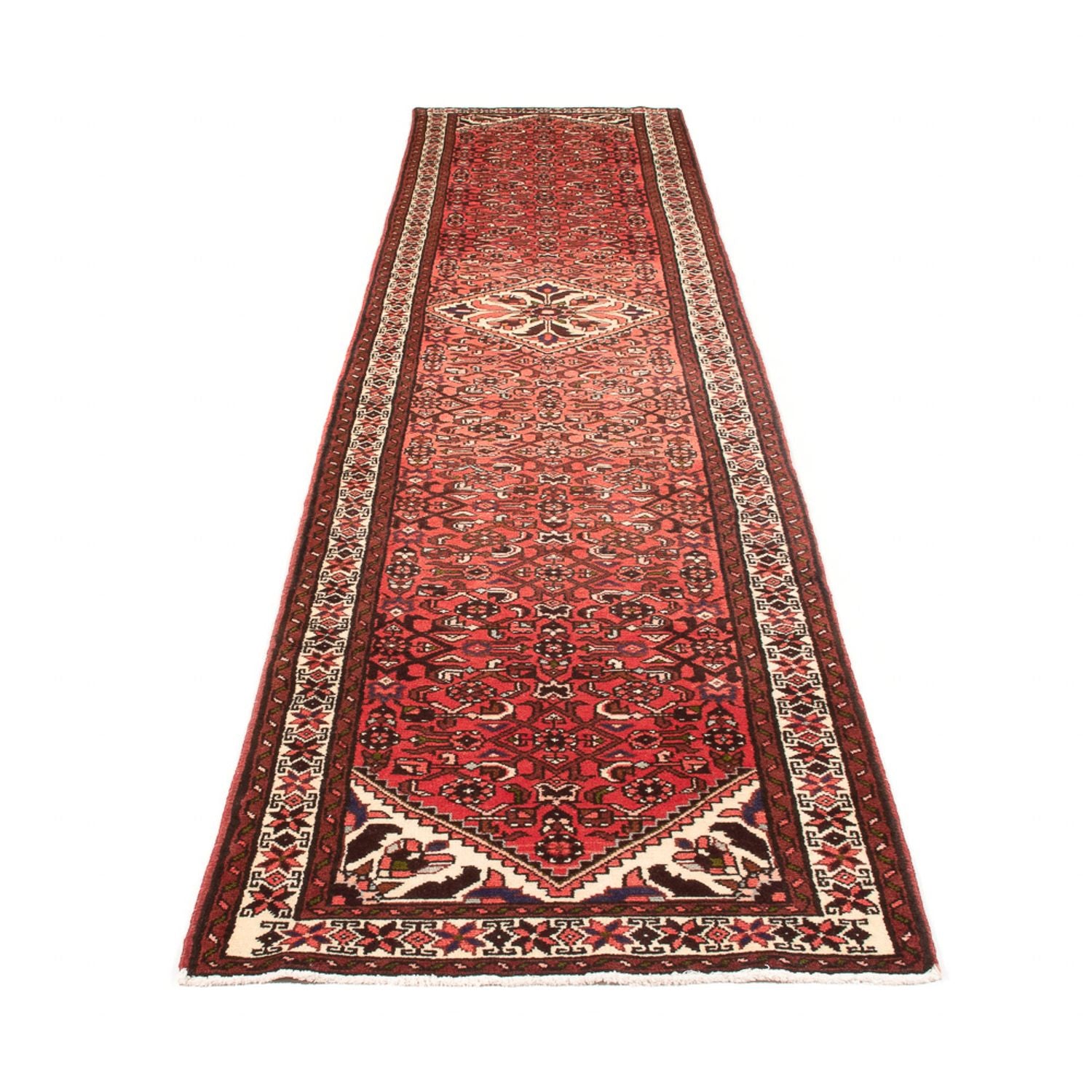 Alfombra de pasillo Alfombra persa - Nómada - 377 x 83 cm - rojo