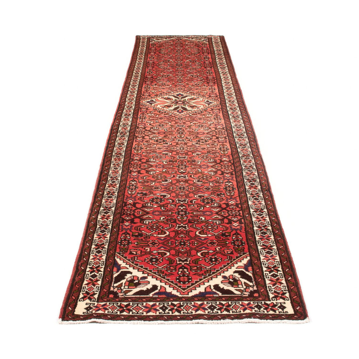 Alfombra de pasillo Alfombra persa - Nómada - 377 x 83 cm - rojo
