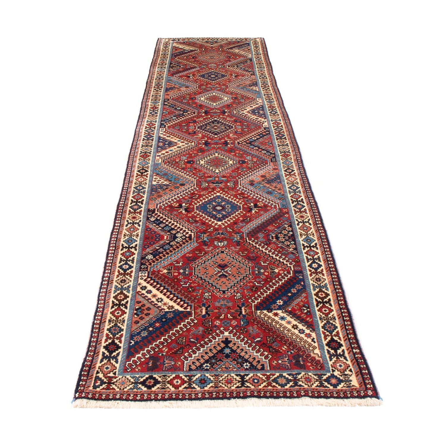 Alfombra de pasillo Alfombra persa - Nómada - 387 x 80 cm - rojo