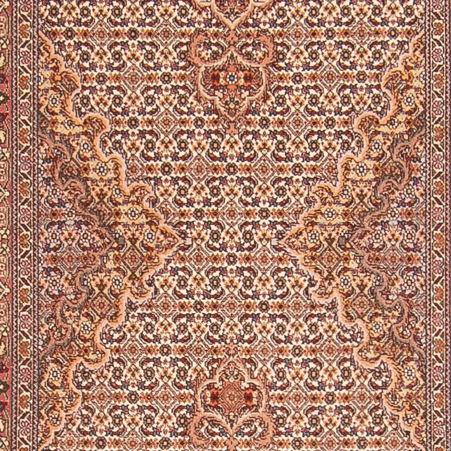 Alfombra de pasillo Alfombra Persa - Tabriz - Real - 407 x 78 cm - beige