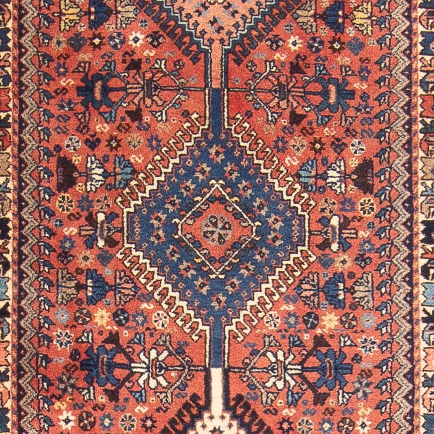 Alfombra de pasillo Alfombra persa - Nómada - 383 x 80 cm - rojo