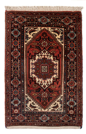 Alfombra persa - Nómada - 98 x 60 cm - rojo