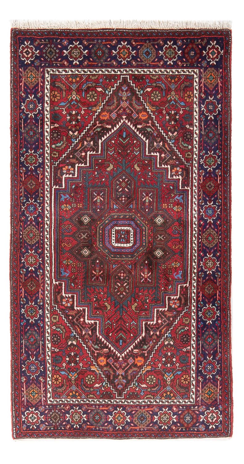 Alfombra persa - Nómada - 130 x 90 cm - rojo claro