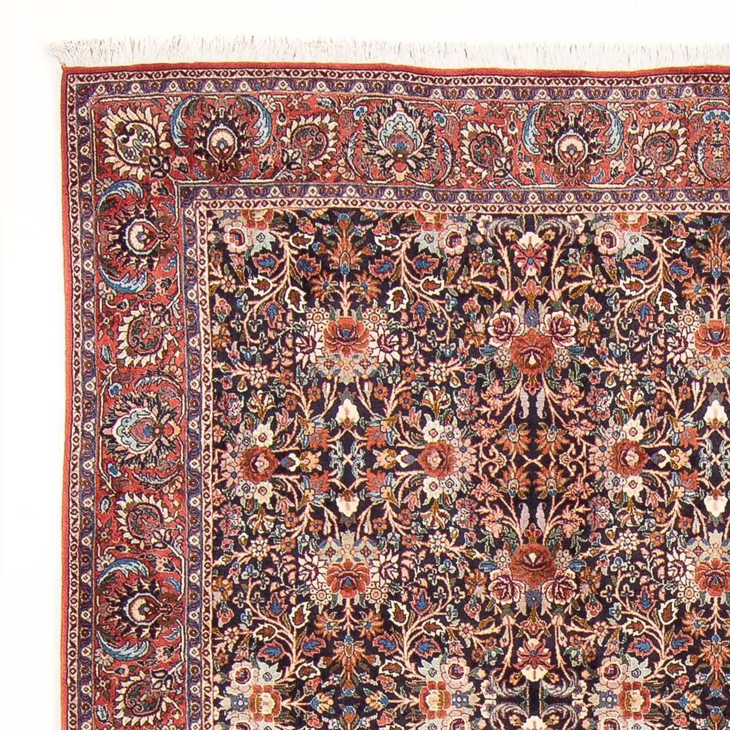 Alfombra persa - Bidjar - 305 x 200 cm - azul oscuro