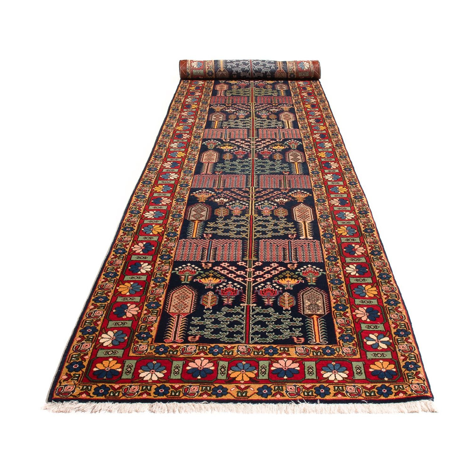 Alfombra de pasillo Alfombra persa - Nómada - 486 x 97 cm - multicolor