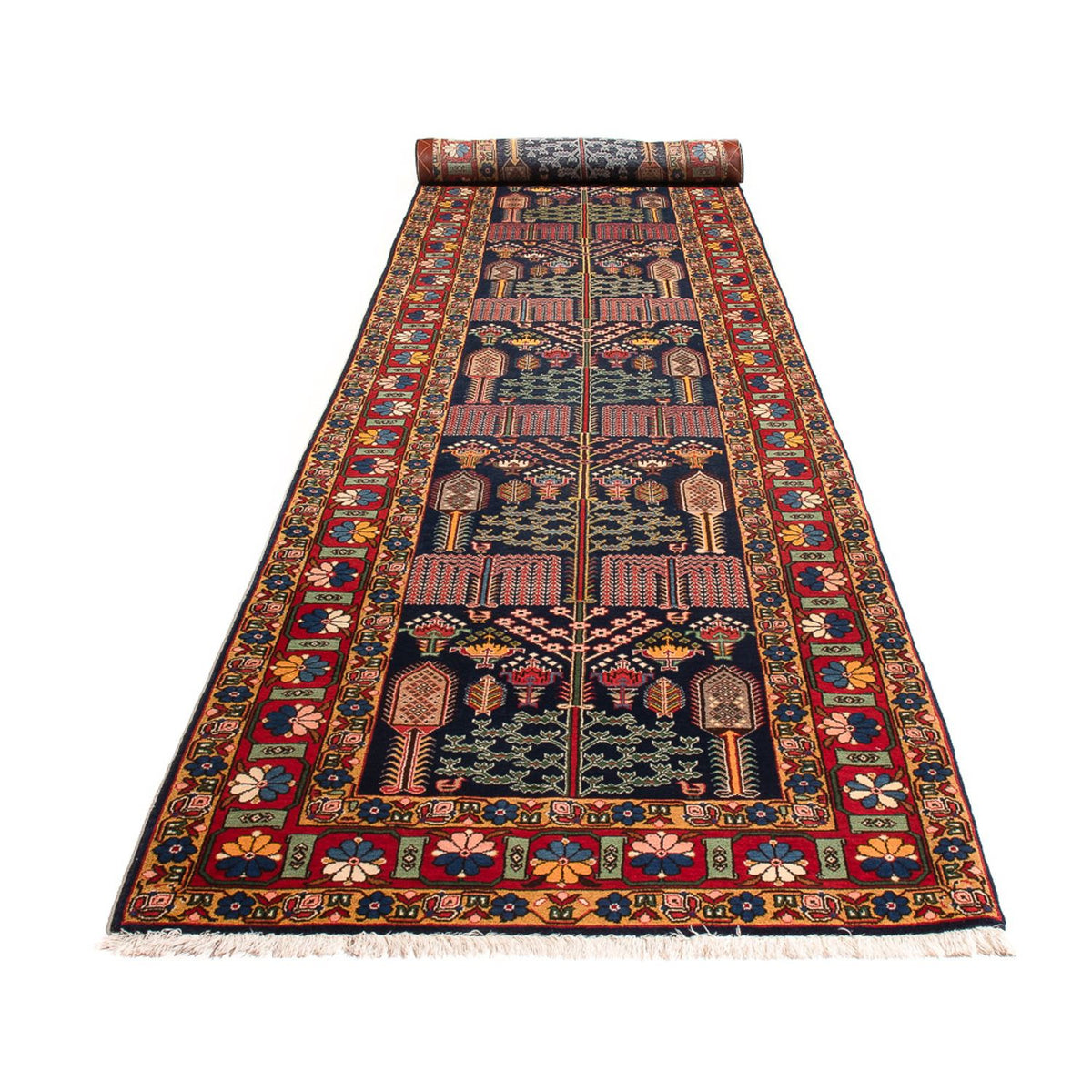 Alfombra de pasillo Alfombra persa - Nómada - 486 x 97 cm - multicolor