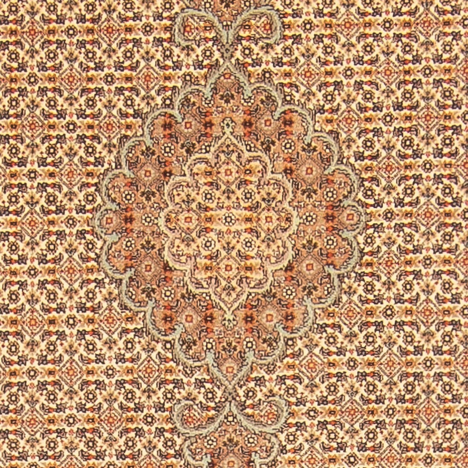 Alfombra de pasillo Alfombra Persa - Tabriz - Real - 393 x 80 cm - beige
