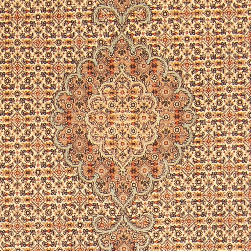 Alfombra de pasillo Alfombra Persa - Tabriz - Real - 393 x 80 cm - beige