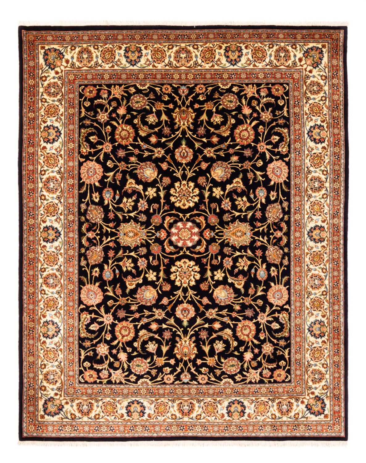 Alfombra persa - Clásica - 273 x 215 cm - azul oscuro