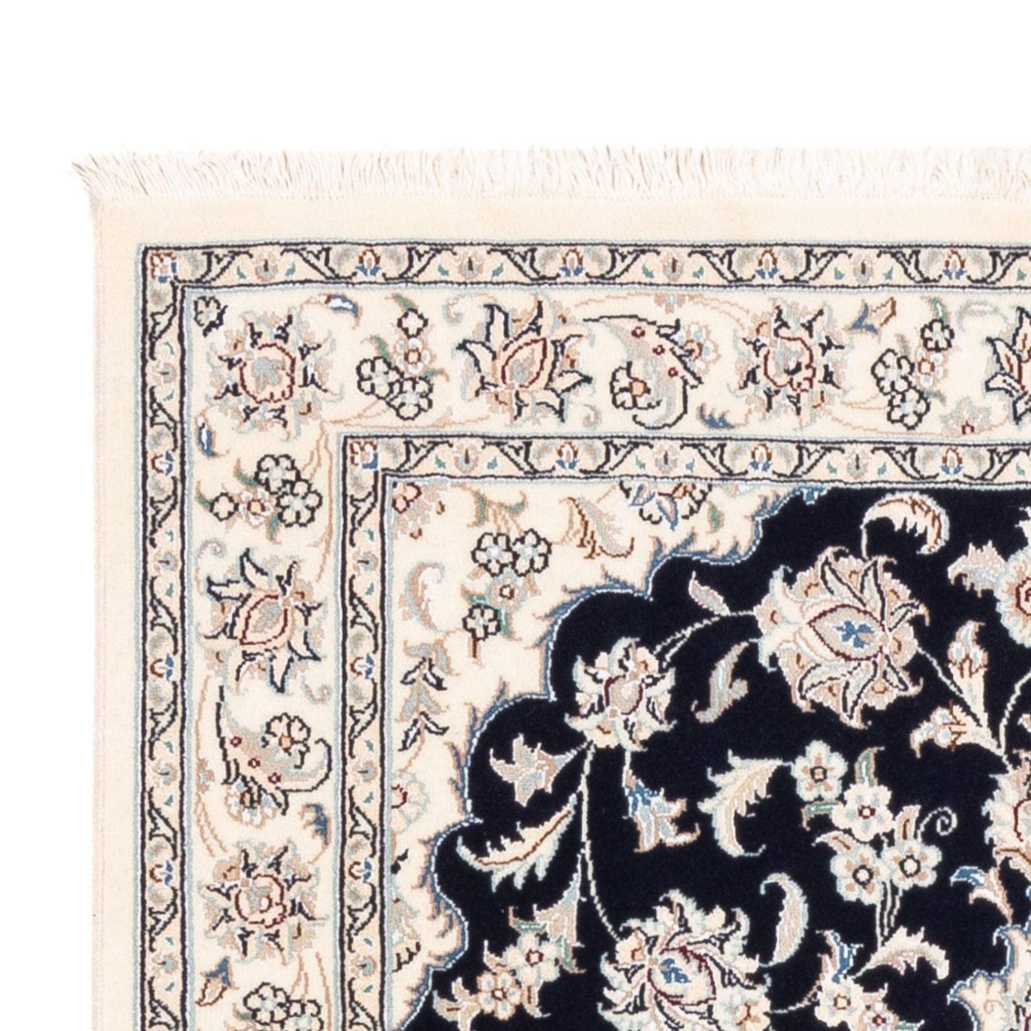 Alfombra Persa - Nain - Prima - 157 x 108 cm - azul oscuro