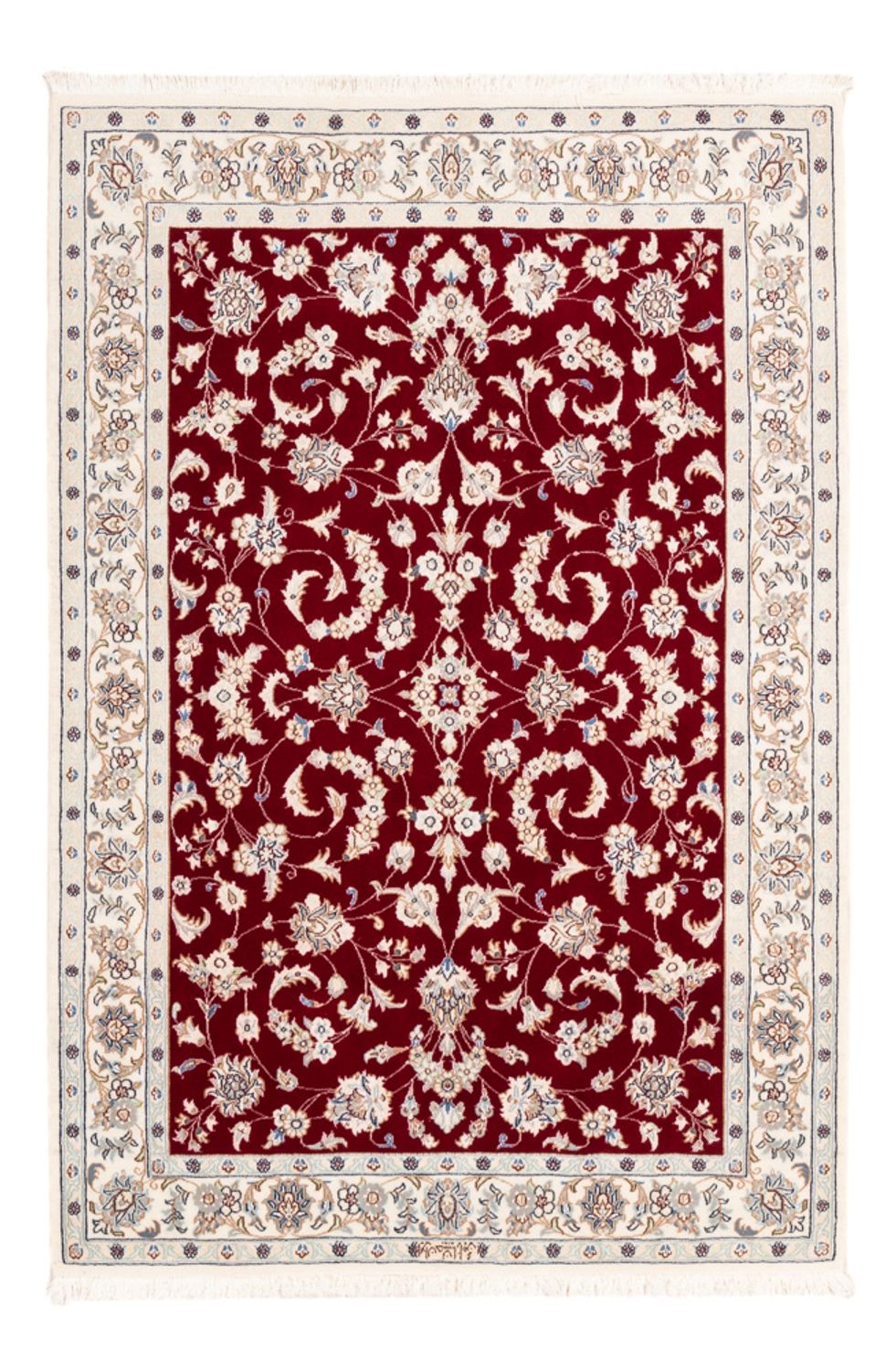 Alfombra Persa - Nain - Prima - 152 x 108 cm - rojo