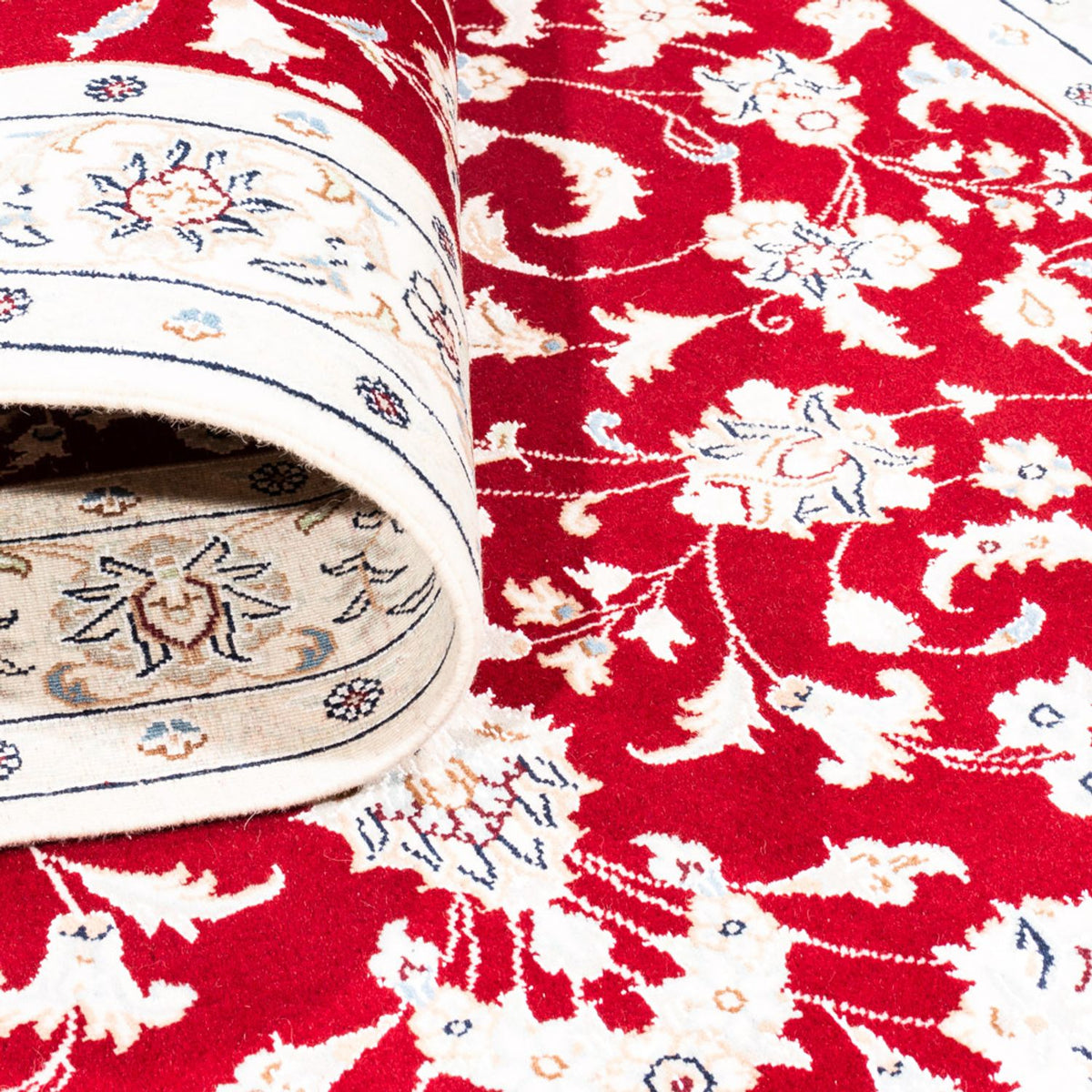 Alfombra Persa - Nain - Prima - 152 x 108 cm - rojo