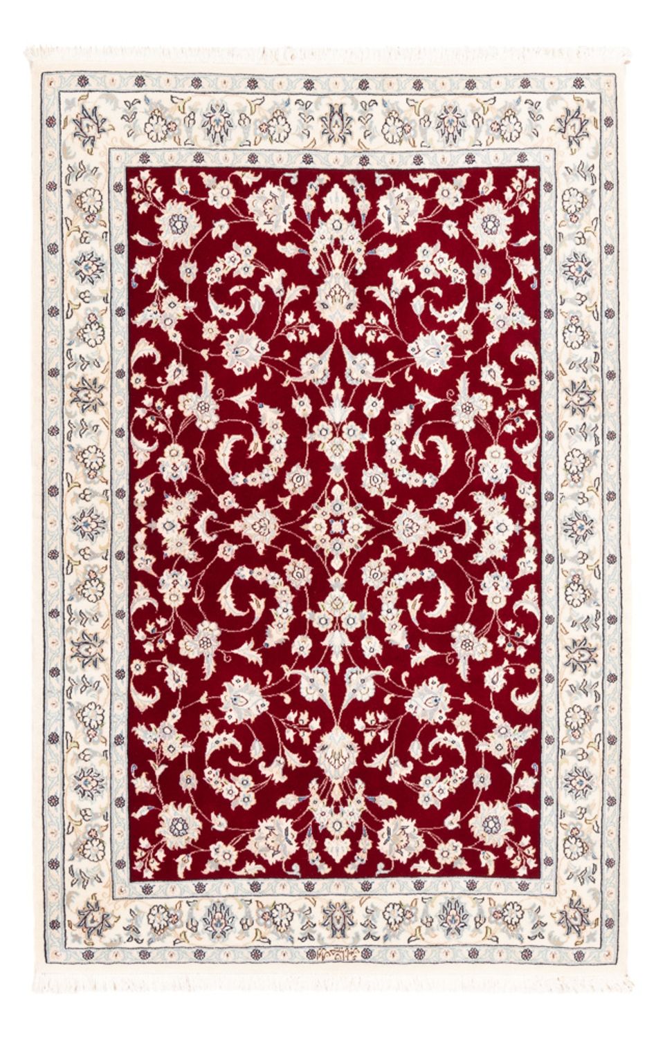 Alfombra Persa - Nain - Prima - 156 x 107 cm - rojo