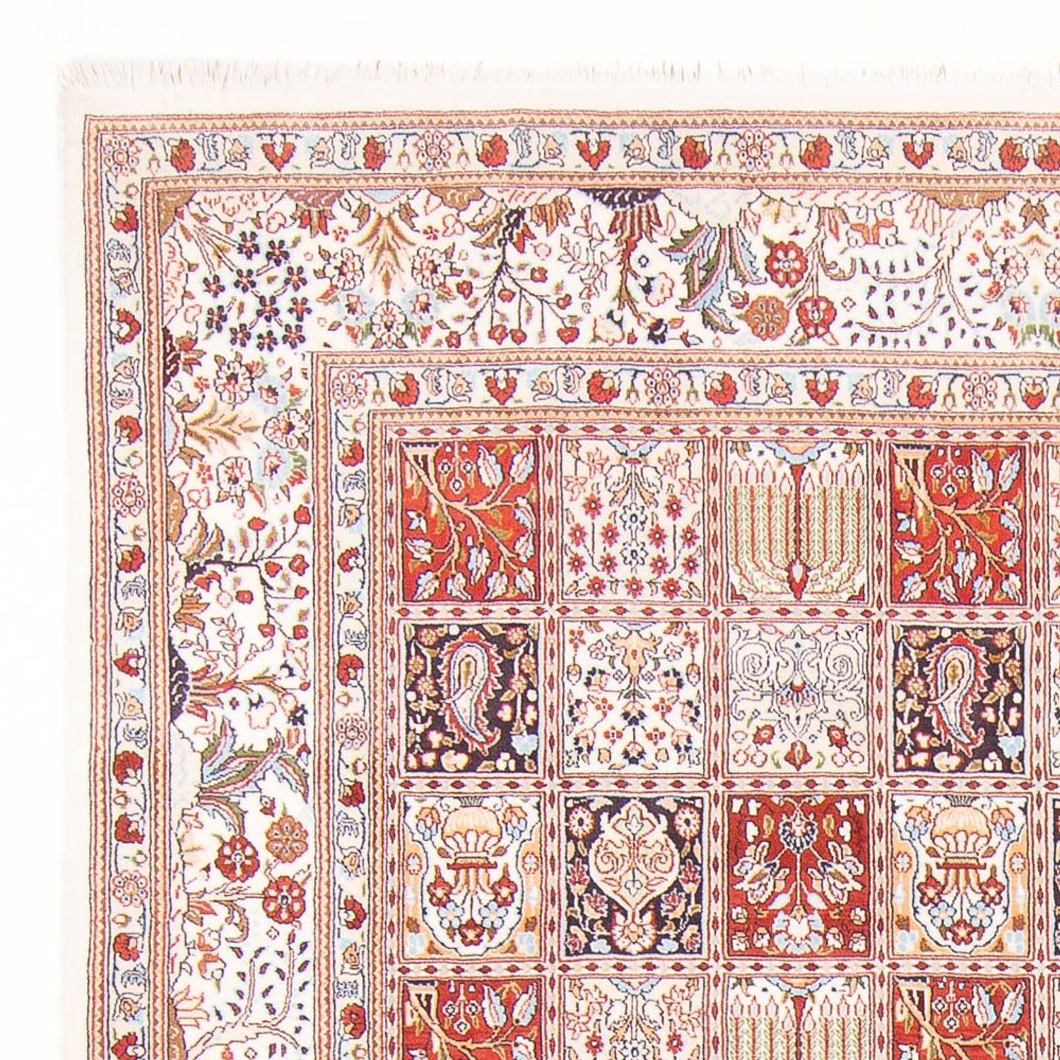 Alfombra persa - Clásica - Real - 296 x 197 cm - multicolor