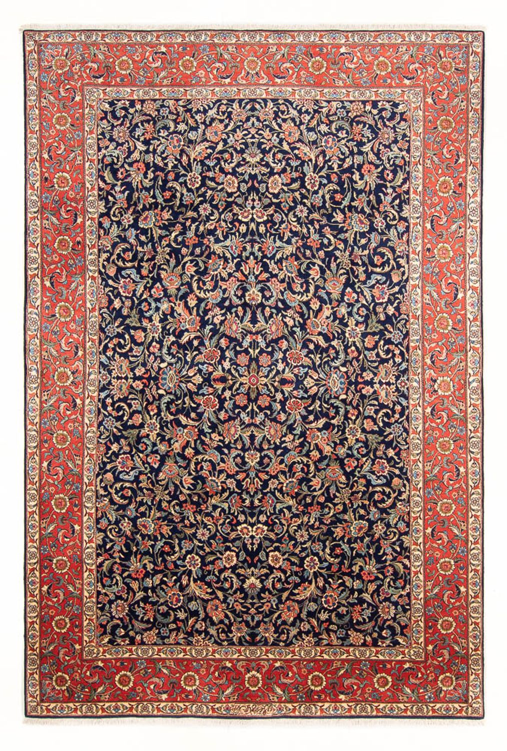 Alfombra persa - Clásica - 305 x 200 cm - azul oscuro