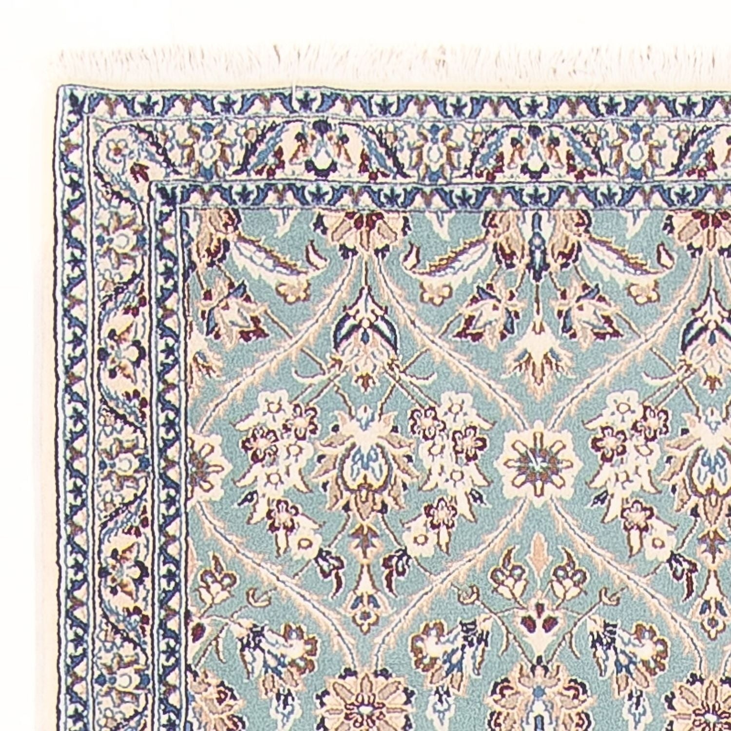 Alfombra de pasillo Alfombra Persa - Nain - Prima - 375 x 75 cm - beige