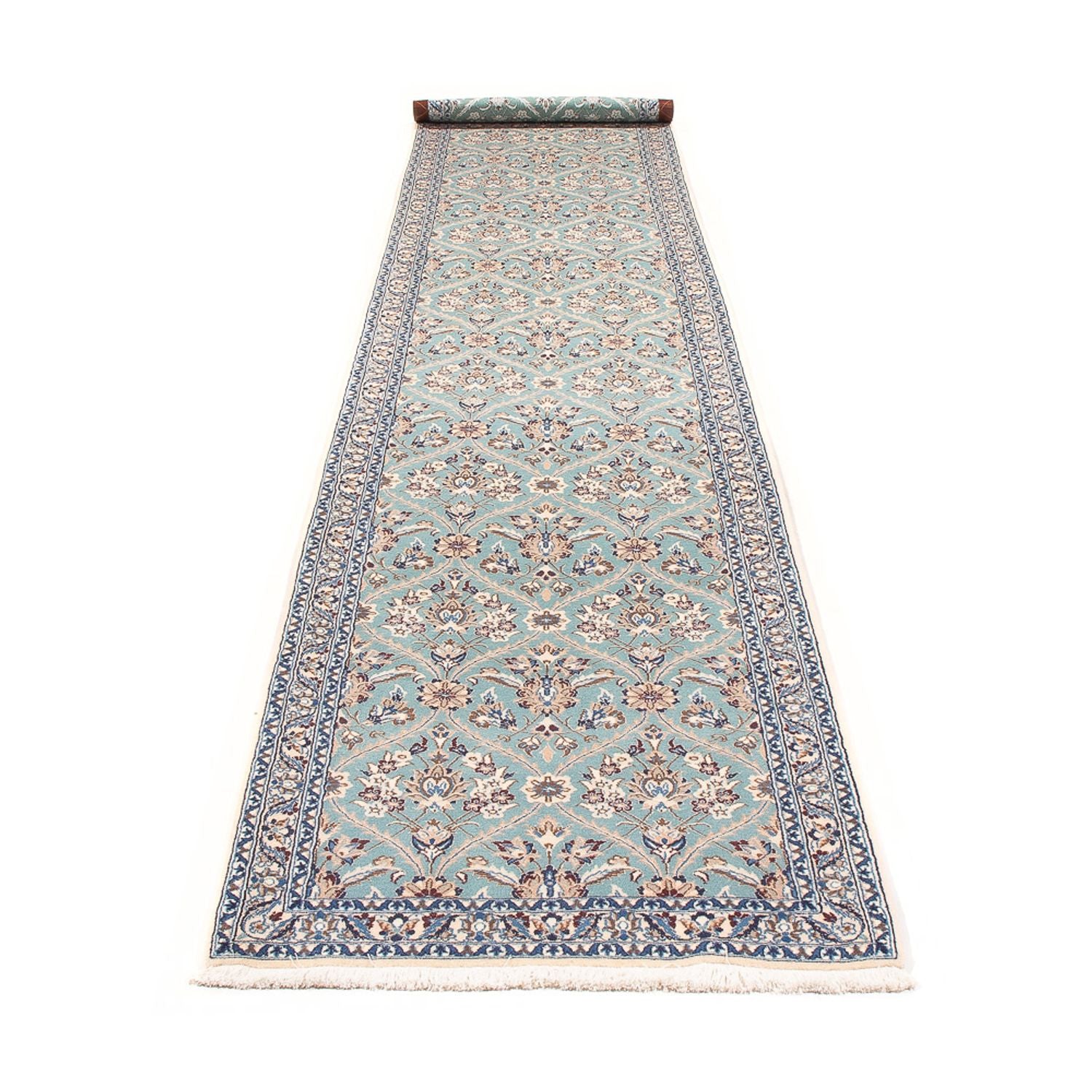 Alfombra de pasillo Alfombra Persa - Nain - Prima - 375 x 75 cm - beige