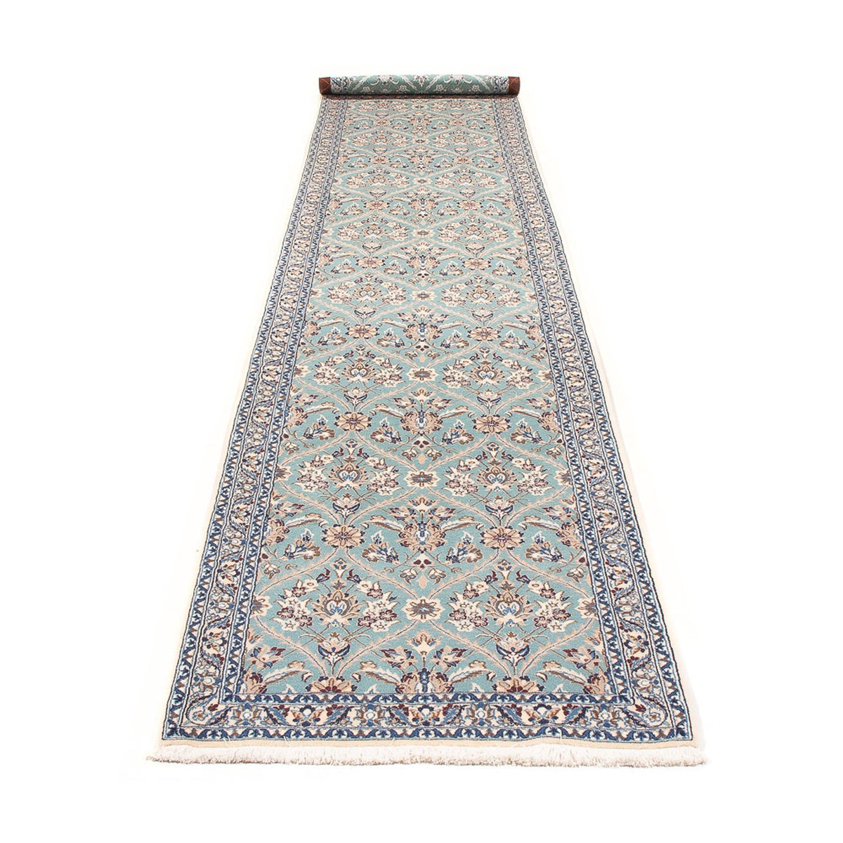 Alfombra de pasillo Alfombra Persa - Nain - Prima - 375 x 75 cm - beige