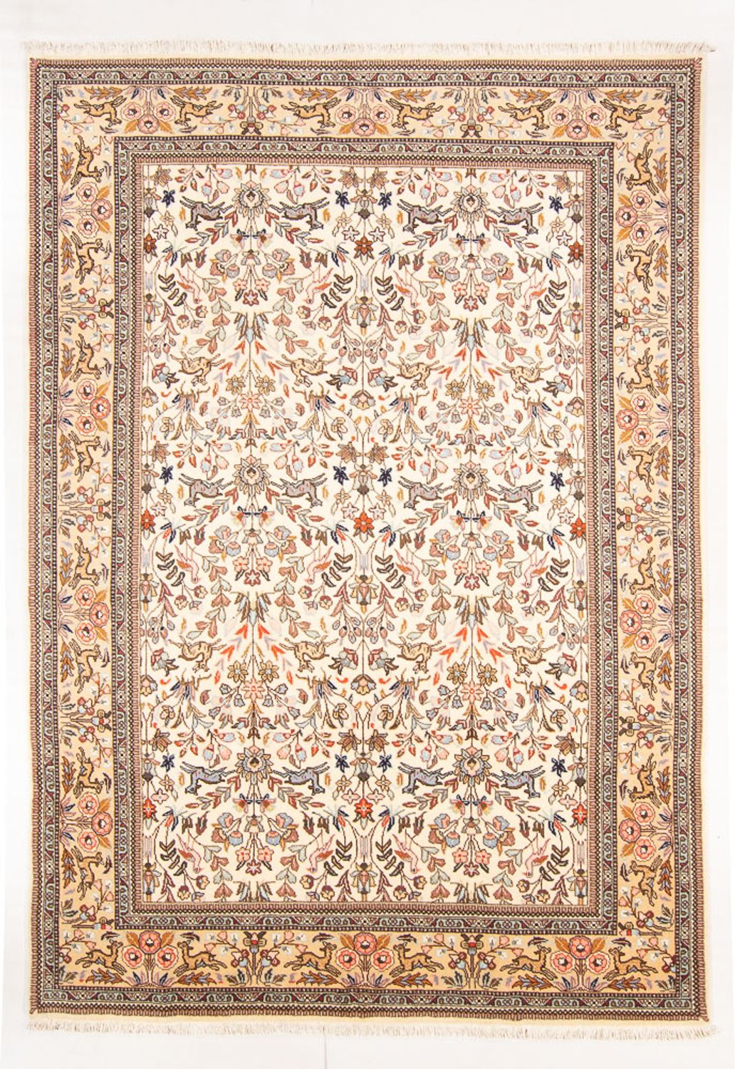 Alfombra persa - Tabriz - 295 x 203 cm - crema