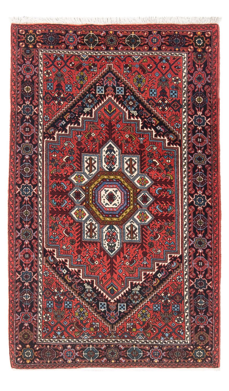 Alfombra persa - Nómada - 129 x 70 cm - rojo