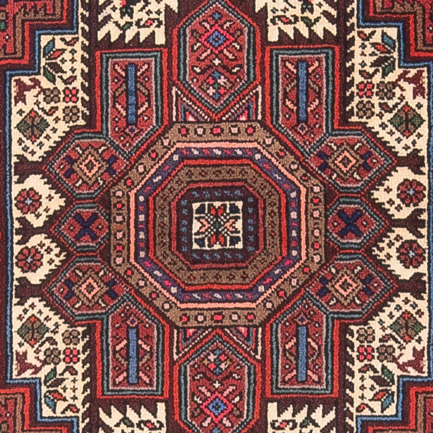 Alfombra persa - Nómada - 133 x 74 cm - óxido